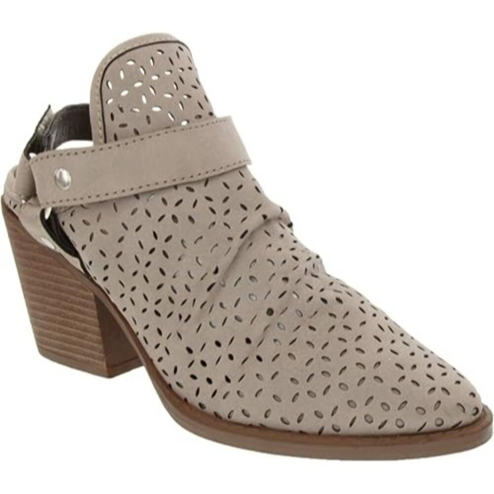Sugar Women's Temper Slouched Bootie Slingback Wraparound Strap Stone Size 9.5 M